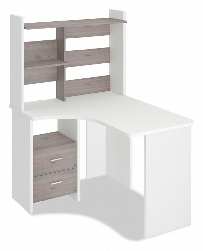 Фото Стол компьютерный Домино Лайт СКЛ-Угл120+НКЛ-100 MER_SKL-Ugl120_NKL-100_BEN_LEV - интернет-магазин МегаТерем в Москве