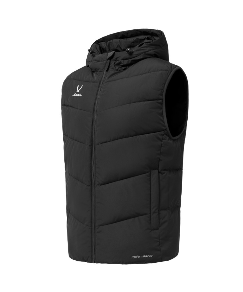 Фото Жилет утепленный c капюшоном JOGEL ESSENTIAL PerFormPROOF Padded Hooded Vest, черный, детский (2126166) - интернет-магазин МегаТерем в Москве