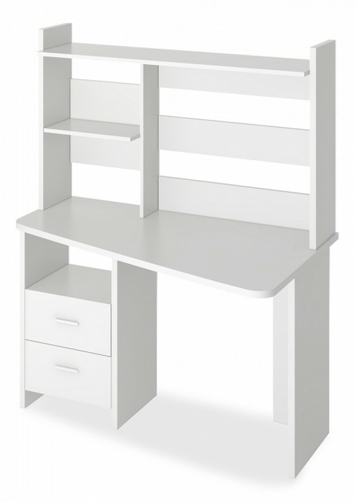 Фото Стол компьютерный Домино Лайт СКЛ-Трап120+НКЛ-120 MER_SKL-Trap120-NKL-120_BE_PRAV - интернет-магазин МегаТерем в Москве