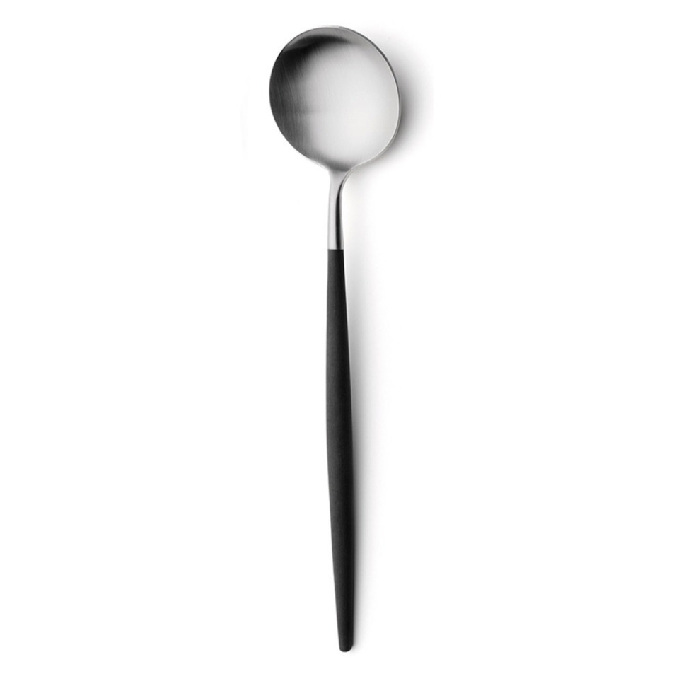 Фото Ложка сервировочная GO.14, нержавеющая сталь 18/10, композитный материал, matte chrom/black, CUTIPOL - интернет-магазин МегаТерем в Москве