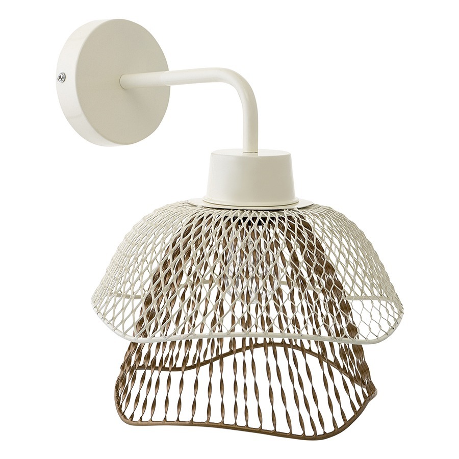 Фото Светильник настенный vinger, 25х30х33 см, белый/золотой (76508) - интернет-магазин МегаТерем в Москве