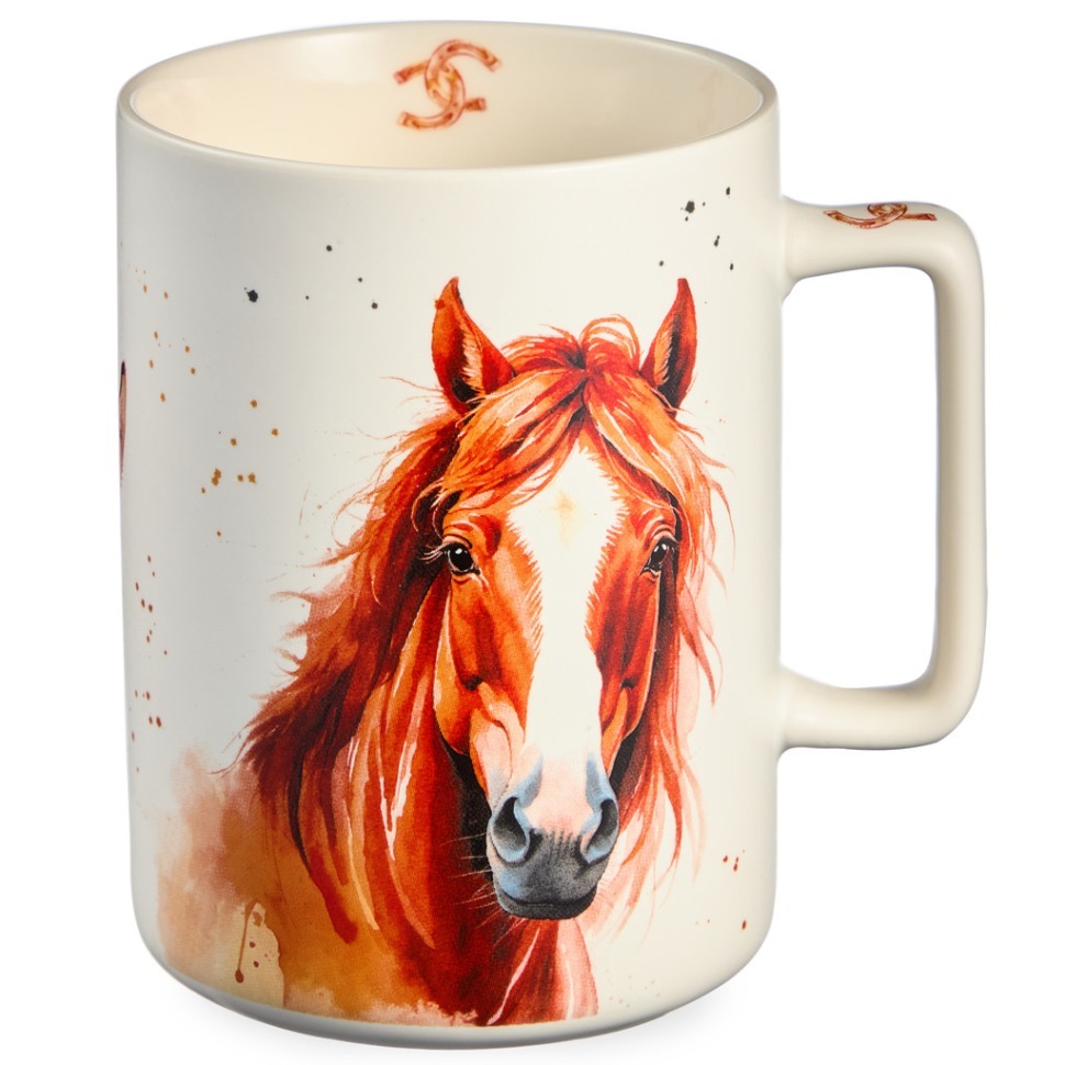 Фото Кружка lefard  кони в деле 400мл (260-1061)  - интернет-магазин МегаТерем в Москве