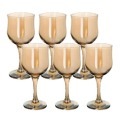 Фото Набор бокалов для вина из 6 шт 240 мл Золотистый мёд (ME163-05) - интернет-магазин МегаТерем в Москве