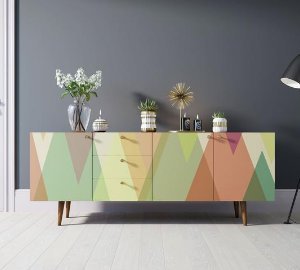 Фото Комод Berber удлиненный принт 16 арт BB11/Print_16-ET - интернет-магазин МегаТерем в Москве