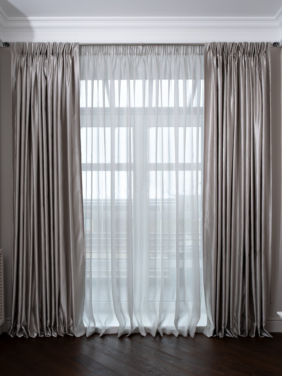 Фото Портьера Euphoria серый 275*260 (TT-00014550) - интернет-магазин МегаТерем в Москве