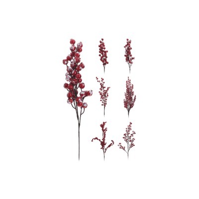 Ветка с ягодами 74см цвета ассорти (6) (TT-00008286)