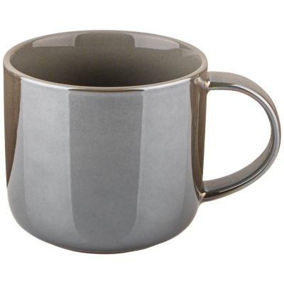 Кружка bronco "gloss" 440 мл светло-серая (407-150) 