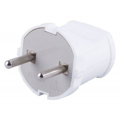 Вилка прямая без заземления...