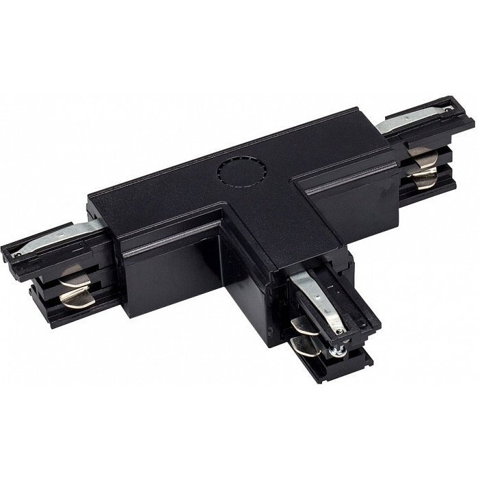 Фото Соединитель с токопроводом T-образный для треков Arlight LGD-4TR T-Lgd-4TR-32B-L1-BK - интернет-магазин МегаТерем в Москве