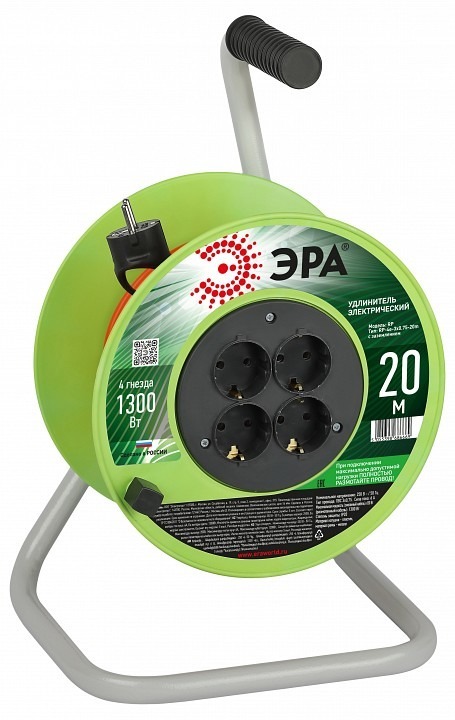 Фото Удлинитель Эра  RP-4e-3х0.75-20m ER_B0056096 - интернет-магазин МегаТерем в Москве