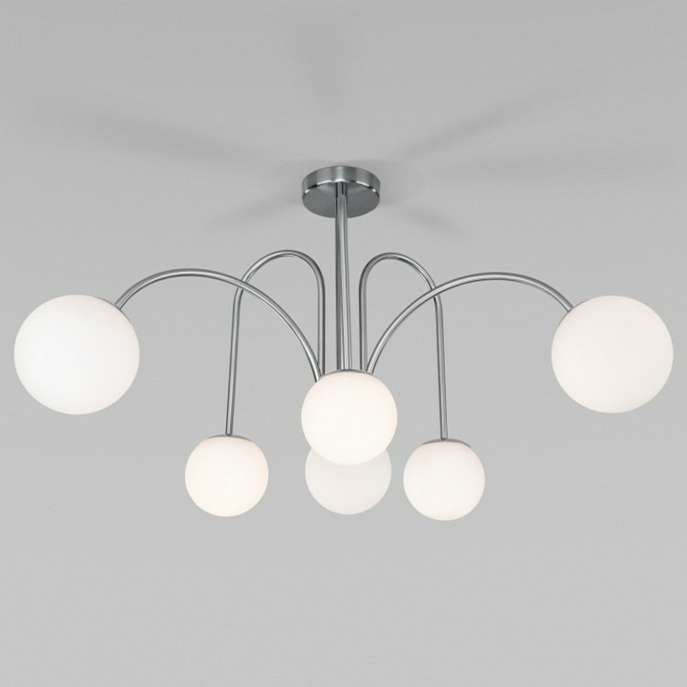 Фото Люстра на штанге Eurosvet Alix 30177/6 хром EV_a055500 - интернет-магазин МегаТерем в Москве