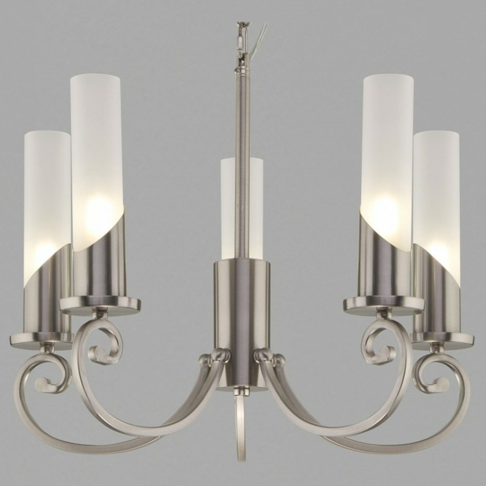 Фото Подвесная люстра Eurosvet Banci 60117/5 никель EV_a050018 - интернет-магазин МегаТерем в Москве