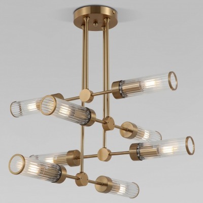 Люстра на штанге Eurosvet Oriens 60166/8 латунь EV_a068072