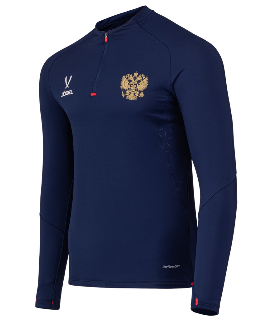 Фото Джемпер тренировочный JOGEL NATIONAL PerFormDRY Training Zip Top, темно-синий (2110425) - интернет-магазин МегаТерем в Москве