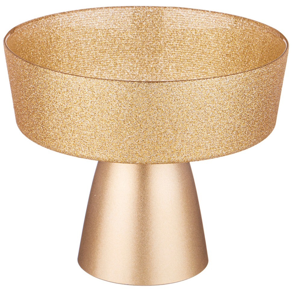 Фото Блюдо на ножке bohemia gold глубокое d=21см АКСАМ (339-447) - интернет-магазин МегаТерем в Москве