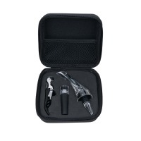 Подарочный набор из 3-х барных аксессуаров (аэратор для вина, штопор, винная пробка) HJ-WGS06