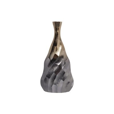 Ваза металлическая черно-зо...