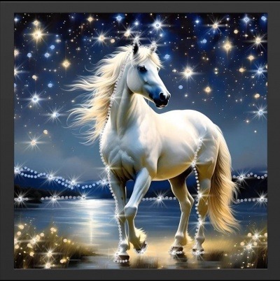 Картина Лунный принц с кристаллами Swarovski (2447) Фото Картина Лунный принц с кристаллами Swarovski (2447) - интернет-магазин МегаТерем в Москве