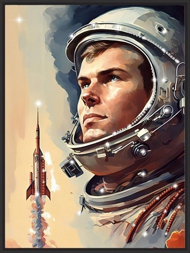 Фото Картина Взлёт с кристаллами Swarovski (3338) - интернет-магазин МегаТерем в Москве