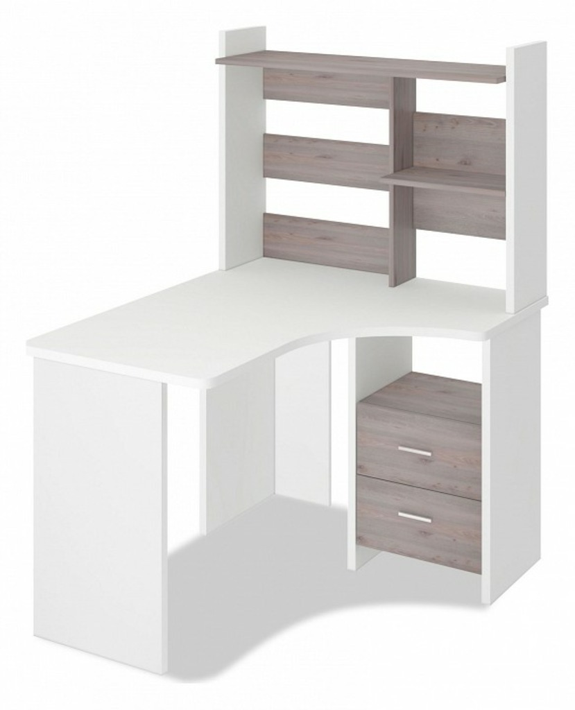 Фото Стол компьютерный Домино Лайт СКЛ-Угл120+НКЛ-100 MER_SKL-Ugl120_NKL-100_BEN_PRAV - интернет-магазин МегаТерем в Москве