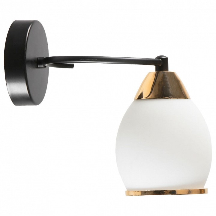 Фото Бра Imex MD.8388 MD.8388-1-W-BK IMX_MD.8388-1-W-BK - интернет-магазин МегаТерем в Москве