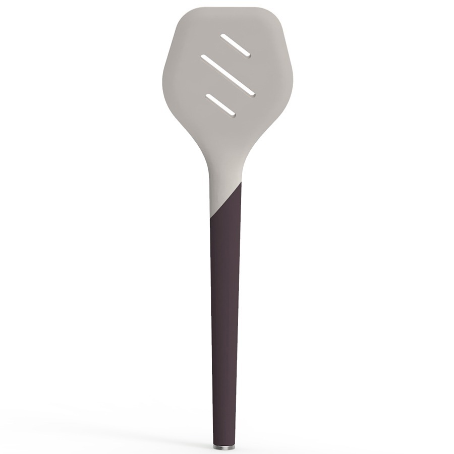 Фото Лопатка с прорезями smartchef, 32 см, капучино-графит (76643) - интернет-магазин МегаТерем в Москве