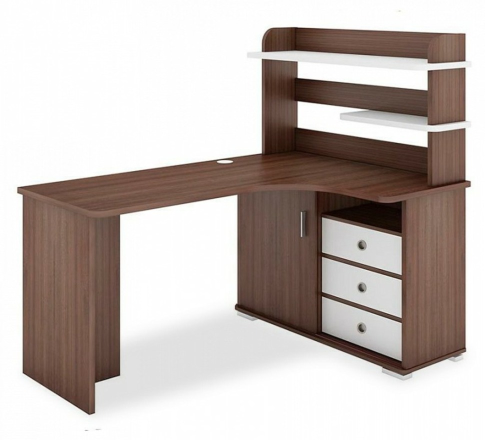 Фото Стол компьютерный Домино СР-145 MER_SR-145-SHBESH-CH-PRAV-NOVYJ - интернет-магазин МегаТерем в Москве