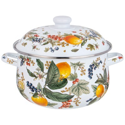 Кастрюля agness эмалированн...