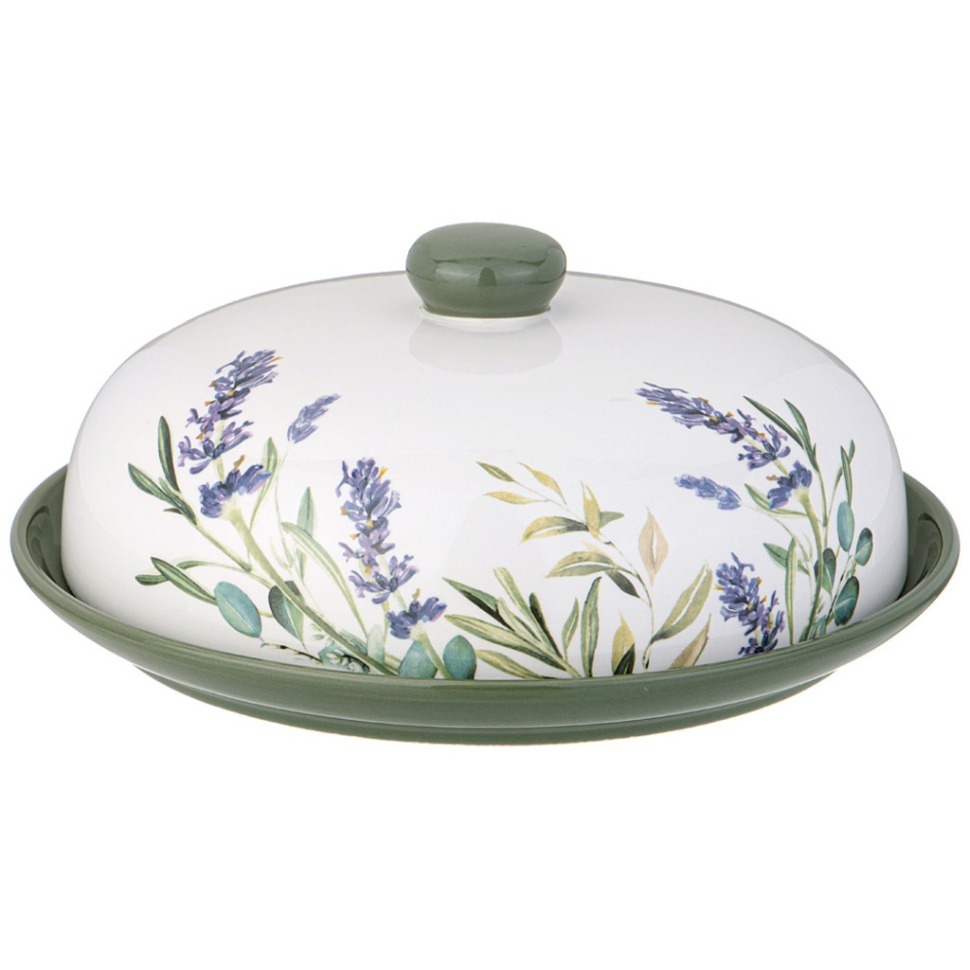 Фото Блюдо для блинов agness лаванда 23*10 см (358-2160)  - интернет-магазин МегаТерем в Москве