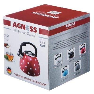 Чайник agness со свистком 2...