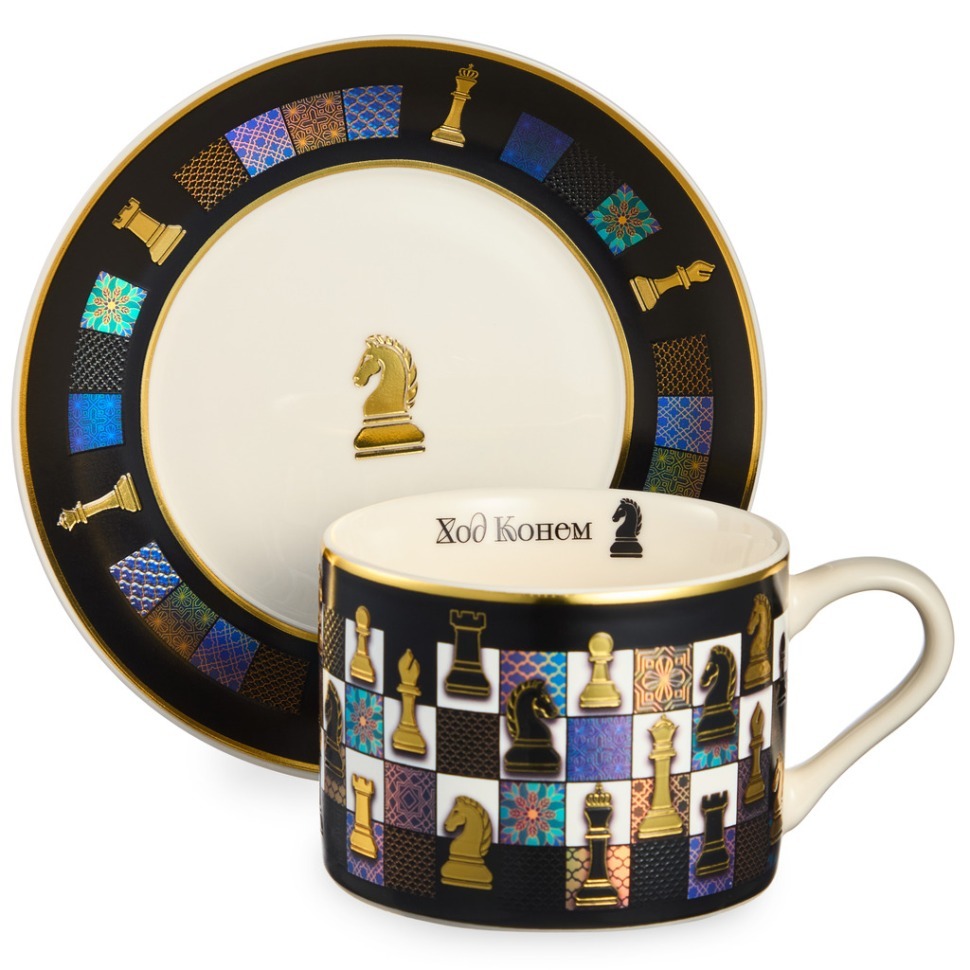 Фото Чайная пара lefard ход конем 260мл (260-1075)  - интернет-магазин МегаТерем в Москве