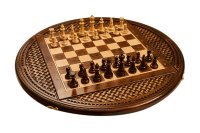 Шахматы + нарды резные "Гаянэ 2" 60, Ustyan (47003)
