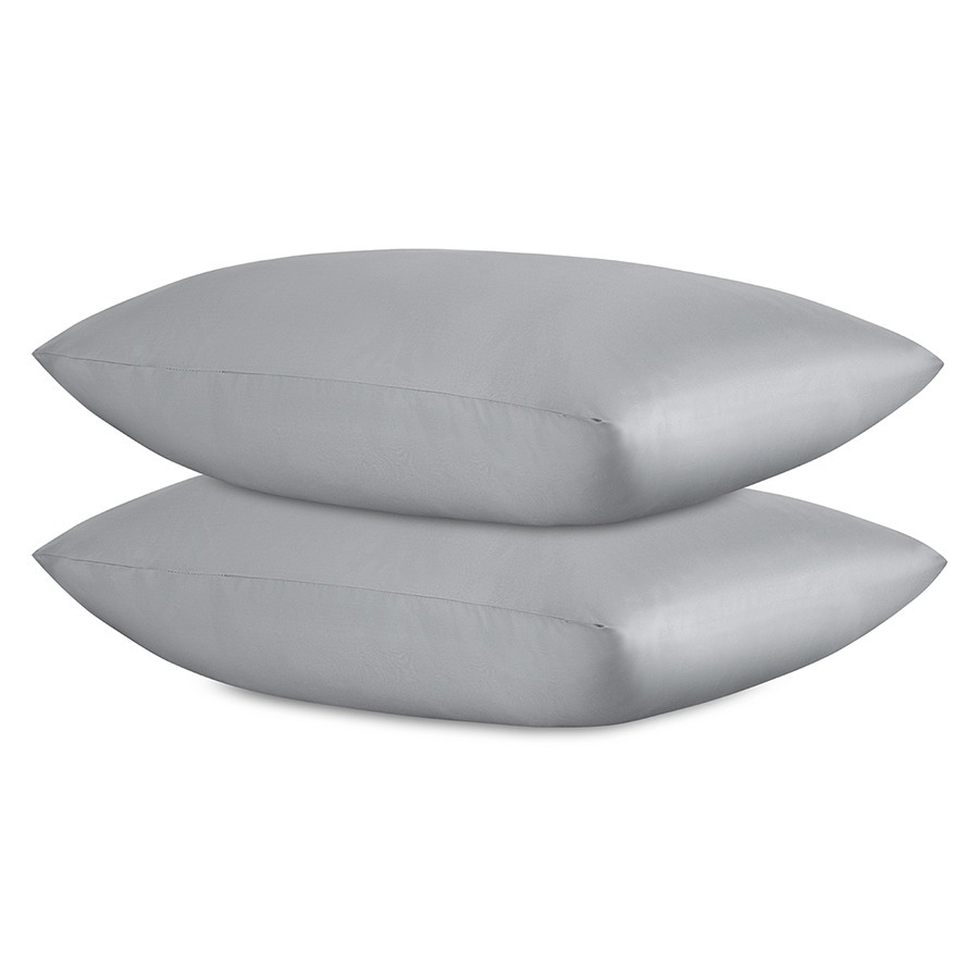 Фото Набор наволочек из премиального сатина светло-серого цвета из коллекции essential, 50х70 см (79830) - интернет-магазин МегаТерем в Москве
