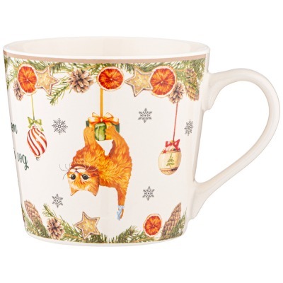 Кружка lefard елка, кот и н...