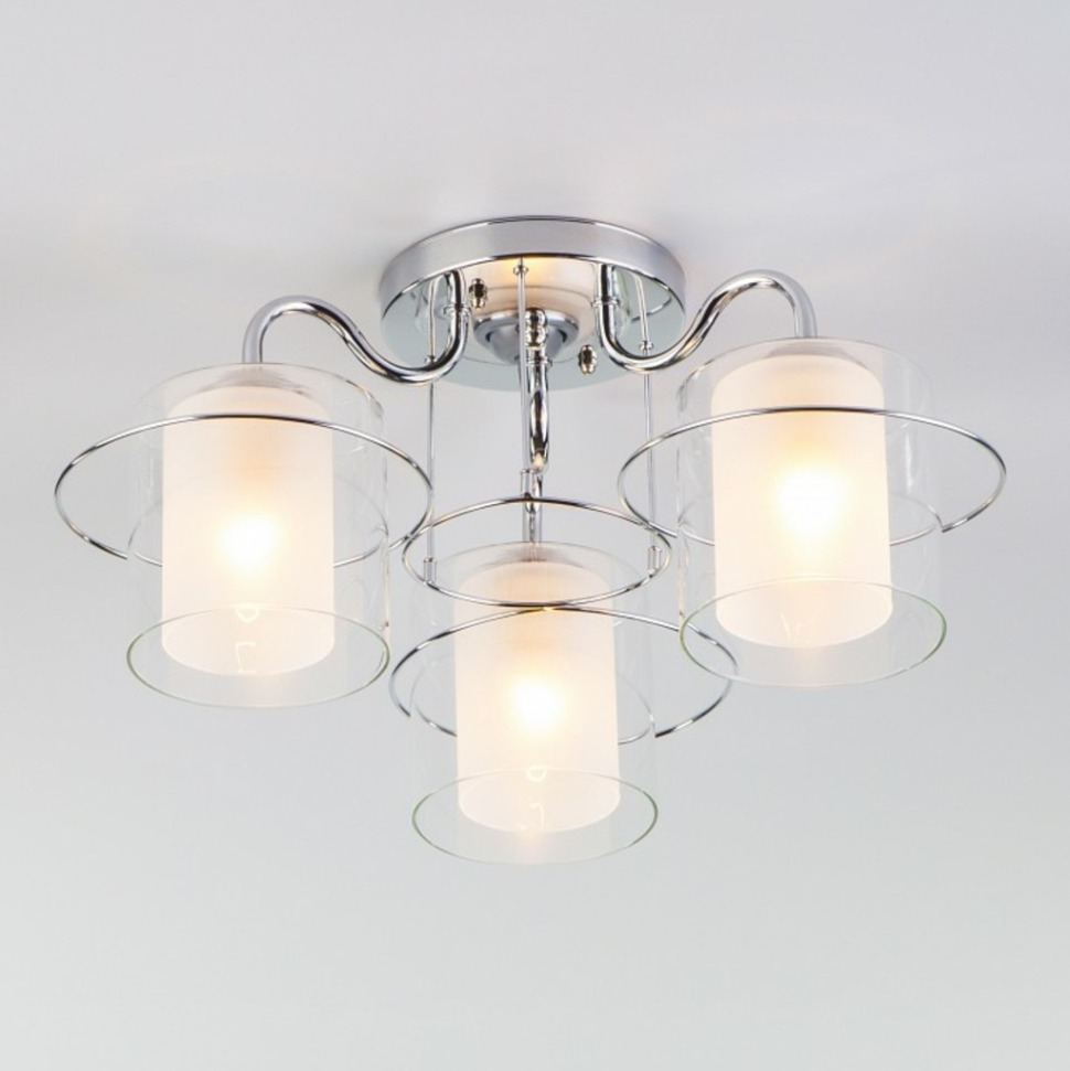 Фото Потолочная люстра Eurosvet Darcy 30160/3 хром EV_a044959 - интернет-магазин МегаТерем в Москве