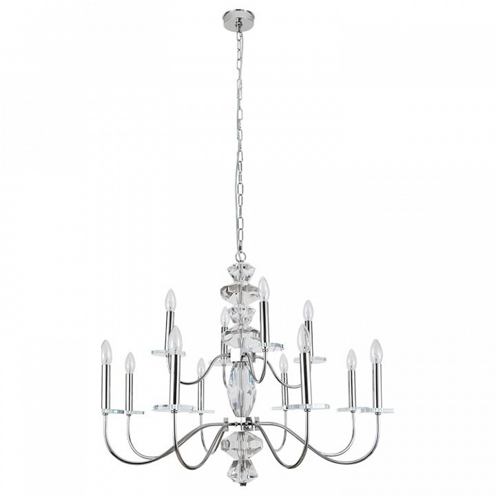 Фото Подвесная люстра Newport VANESSA 3878+4/С nickel NWP_M0070882 - интернет-магазин МегаТерем в Москве