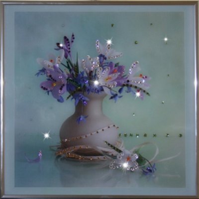 Картина Весна с кристаллами...