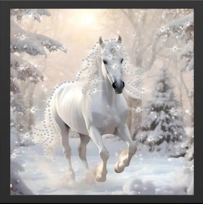 Картина Белый дух метели с кристаллами Swarovski (2448) Фото Картина Белый дух метели с кристаллами Swarovski (2448) - интернет-магазин МегаТерем в Москве