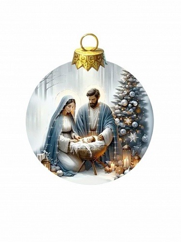 Фото Новогодний шар Молекула Рождества с кристаллами Swarovski (3136) - интернет-магазин МегаТерем в Москве