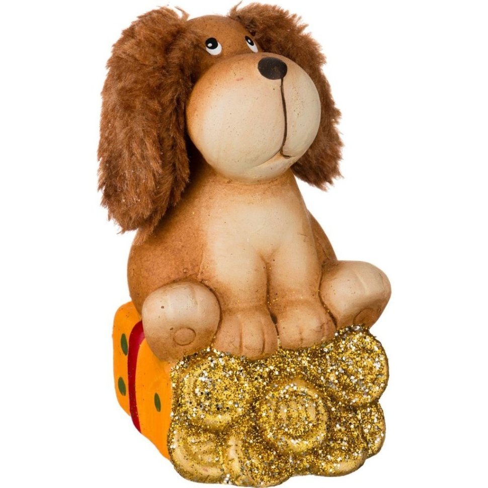 Фото Фигурка собака высота=10 см. Hebei Grinding (100-393) - интернет-магазин МегаТерем в Москве