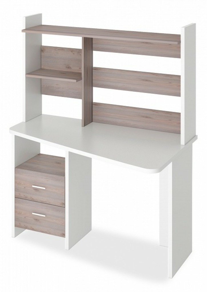 Фото Стол компьютерный Домино Лайт СКЛ-Трап120+НКЛ-120 MER_SKL-Trap120-NKL-120_BEN_PRAV - интернет-магазин МегаТерем в Москве