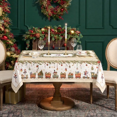 Скатерть "щелкунчик" 140х180см бежевый,100%хлопок , твил Lefard (850-757-2)