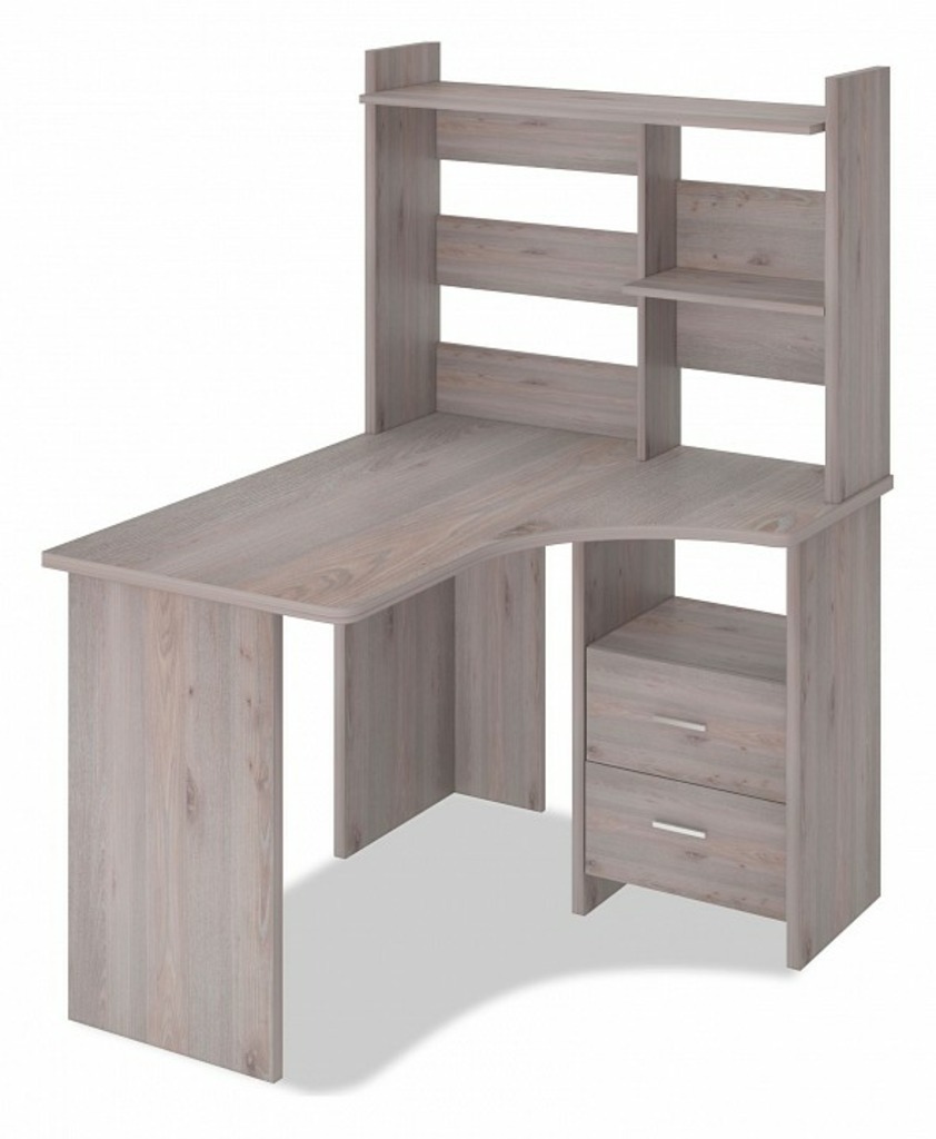 Фото Стол компьютерный Домино Лайт СКЛ-Угл120+НКЛ-100 MER_SKL-Ugl120_NKL-100_N_PRAV - интернет-магазин МегаТерем в Москве