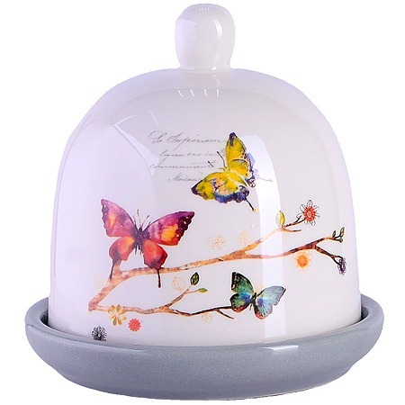 Фото Лимонница с крышкой Бабочки в саду LORAINE (60131) - интернет-магазин МегаТерем в Москве