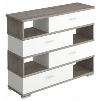 Тумба комбинированная Домино СБ-40/4-ПВК MER_SB-40-4-PVK-zakruglenaya-NBE