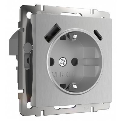 Розетка с заземлением и со ...