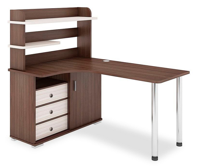 Фото Стол компьютерный Домино СР-145М ШКК-Ч-ЛЕВ MER_SR-145M_SHKK-CH-LEV - интернет-магазин МегаТерем в Москве