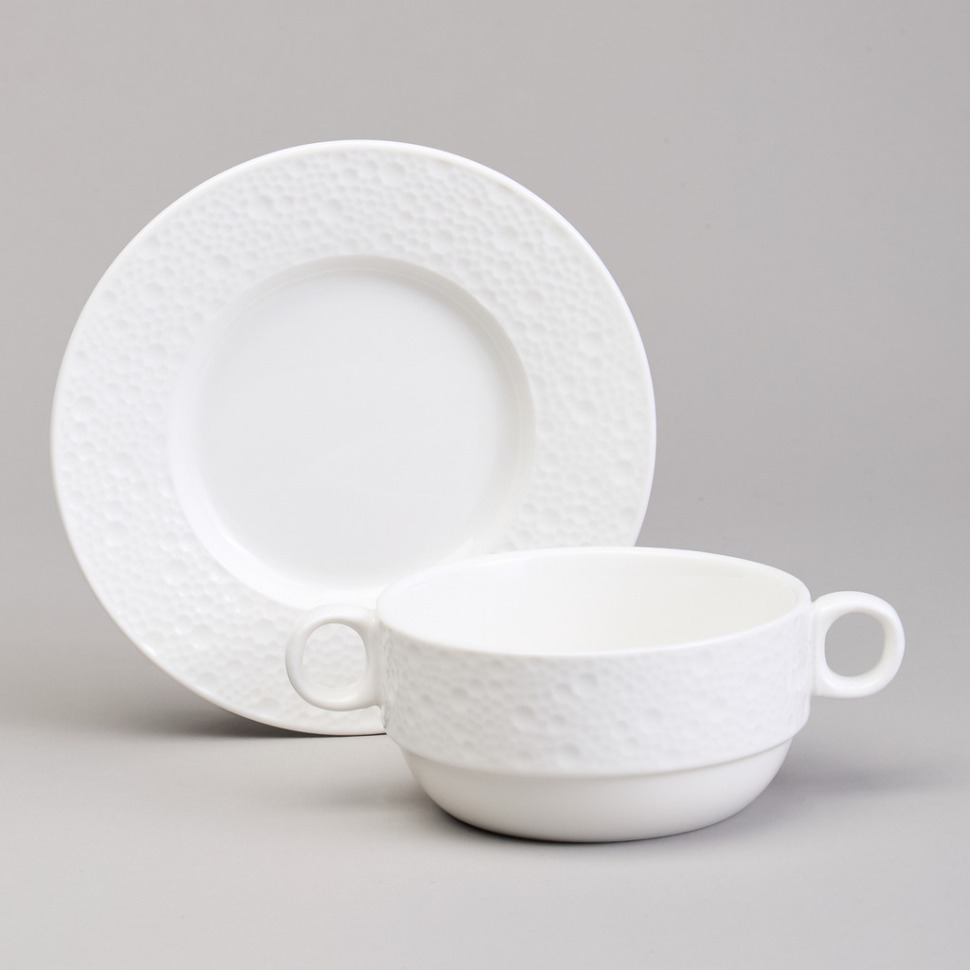 Фото Бульонница с блюдцем lefard cavier 280 мл (171-338)  - интернет-магазин МегаТерем в Москве