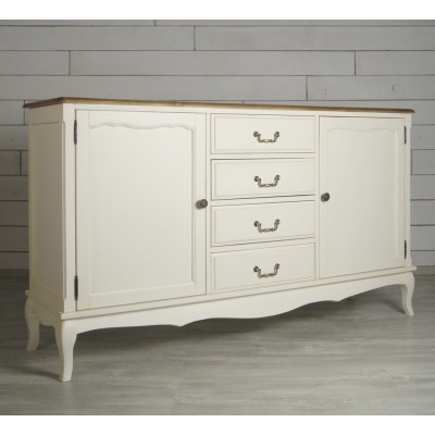 Бежевый комод Leontina с дв...