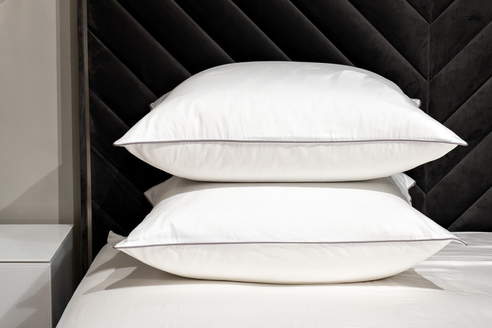 Фото Комплект наволочек сатин белый  70*70(2шт) (TT-00013374) - интернет-магазин МегаТерем в Москве